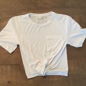 Wilfred Free White Crop Top Shirt